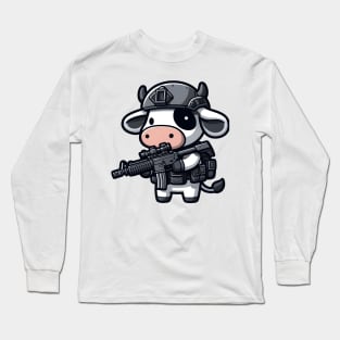 Tactical Cow Long Sleeve T-Shirt